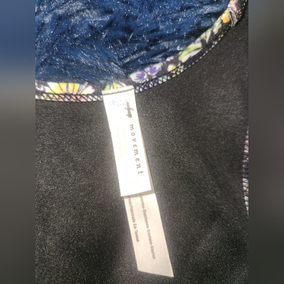 Free People FP Eden Performance One Piece Black Combo Neon Ditsy size medium - Picture 11 of 12